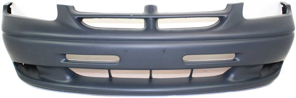 1996-1998 Dodge Caravan Front Bumper Cover, Primed, w/ Fog Lamp Holes.
