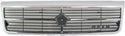 1989-1992 Dodge Spirit Grille, Chrome Shell/Black Insert.