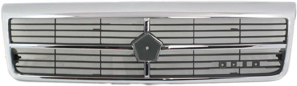 1989-1992 Dodge Spirit Grille, Chrome Shell/Black Insert.