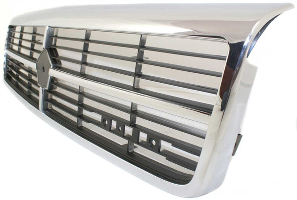 1989-1992 Dodge Spirit Grille, Chrome Shell/Black Insert.
