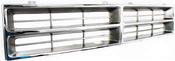 1986-1990 Dodge Pickup Truck Grille Insert, Chrome.