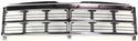 1991-1996 Dodge Dakota Grille, Chrome Shell/Black.