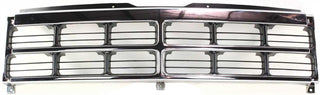1991-1996 Dodge Dakota Grille, Chrome Shell/Black.