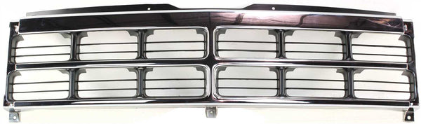 1991-1996 Dodge Dakota Grille, Chrome Shell/Black.