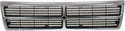 1991-1995 Dodge Caravan Grille, Chrome Shell/Black Insert.