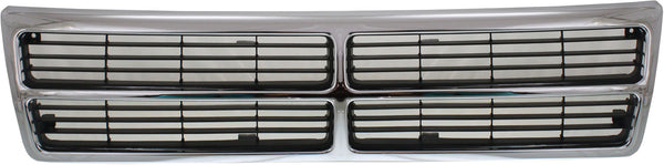 1991-1995 Dodge Caravan Grille, Chrome Shell/Black Insert.