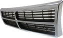 1991-1995 Dodge Caravan Grille, Chrome Shell/Black Insert.