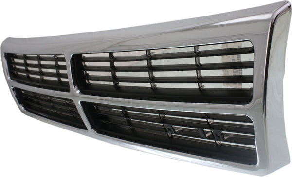1991-1995 Dodge Caravan Grille, Chrome Shell/Black Insert.