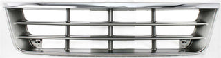 1992-1996 Ford Econoline Van Grille, Chrome Shell/gray.