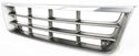 1992-1996 Ford Econoline Van Grille, Chrome Shell/gray.