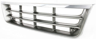 1992-1996 Ford Econoline Van Grille, Chrome Shell/gray.