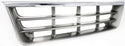 1992-1996 Ford Econoline Van Grille, Chrome Shell/gray.