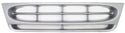 1997-2002 Ford Econoline Van Grille, Plastic, Silver.