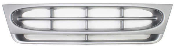 1997-2002 Ford Econoline Van Grille, Plastic, Silver.