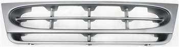1997-2002 Ford Econoline Van Grille, Plastic, Silver.