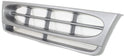 1997-2002 Ford Econoline Van Grille, Plastic, Silver.