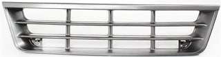 1992-1996 Ford Econoline Van Grille, Plastic, Silver.