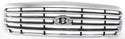 1998-2011 Ford Crown Victoria Grille,Chrome Shell/gray.