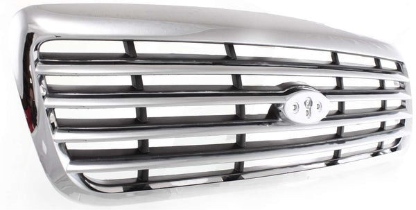 1998-2011 Ford Crown Victoria Grille,Chrome Shell/gray.