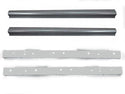 Set of metal brackets on a white background. 2008-2016 Chevy Cruze Inner & Outer Rocker Panel Kit.
