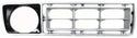 1976-1977 Ford F-series Grille RH, Plastic, Argent.