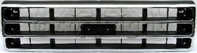 1989-1991 Ford F-series Grille, Chrome Shell/Dark Argent Insert.