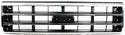 1989-1991 Ford F-series Grille, Chrome Shell/Dark Argent Insert.