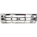 1992-1997 Ford F-series Grille, Plastic, Chrome.