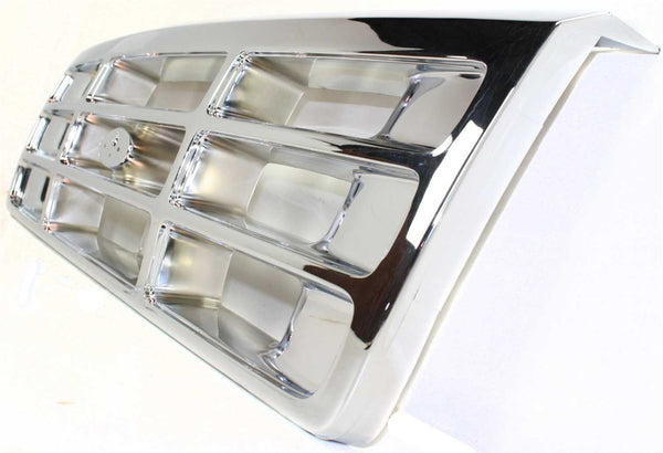 1992-1997 Ford F-series Grille, Plastic, Chrome.