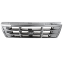 1992-1997 Ford F-series Grille, Chrome Shell/gray.