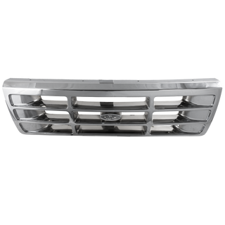 1992-1997 Ford F-series Grille, Chrome Shell/gray.