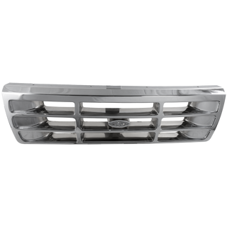 1992-1997 Ford F-series Grille, Chrome Shell/gray.