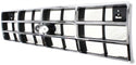 1989-1992 Ford Ranger Grille, Chrome Shell/Silver.