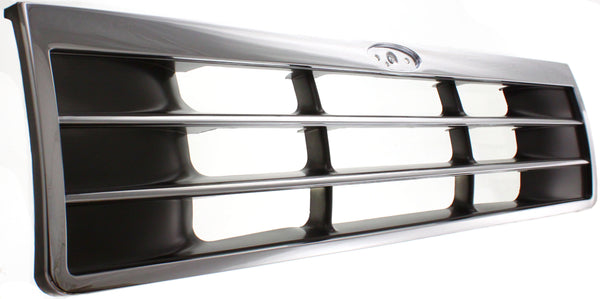 1991-1994 Ford Explorer Grille, Chrome Shell/Silver.