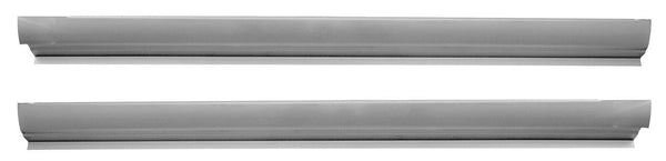 Two lengths of gray crown molding on a white background. 2006-2012 Toyota Rav4 Inner & Outer Rocker Panels Kit