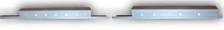 Two metallic strip lights on a white background. 2000-2006 Toyota Tundra Crew Cab Inner Rocker Panel, RH.