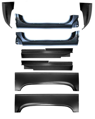 1973-87 Pickup Inner & Outer Rocker Panel, Cab Corner & Wheel Arch.