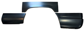 Set of car fenders on a white background. 1988-1998 C/K Pickup Truck 6ft Bedside Front & Rear & Wheel Arch, LH.