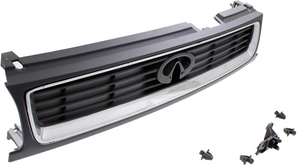 1994-1996 Infiniti G20 Grille, Painted-Black.