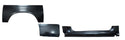 Car body panels on a white background. 1982-1993 Rocker Panel & Bedside Arch Panels, RH