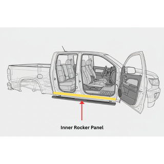 2013-2022 Chevy Colorado Inner Rocker Panel Extended Cab, RH. 2013-2022 GMC Canyon Inner Rocker Panel Extended Cab, RH.