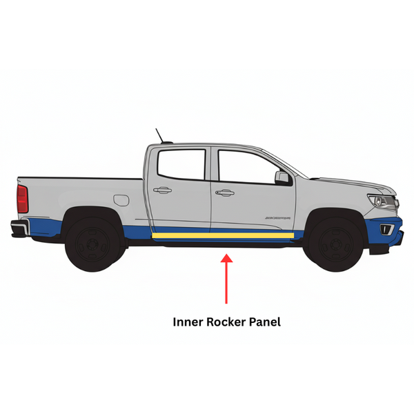 2013-2022 Chevy Colorado Inner Rocker Panel Extended Cab, RH. 2013-2022 GMC Canyon Inner Rocker Panel Extended Cab, RH.