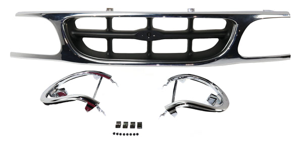 1995-2001 Ford Explorer Grille, Plastic, Primed.