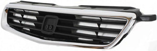 1996-1998 Honda Civic Grille, Chrome Shell/Black.