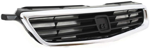 1996-1998 Honda Civic Grille, Chrome Shell/Black.