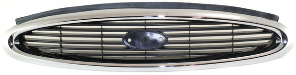 1998-2000 Ford Contour Grille, Chrome Shell/Black.