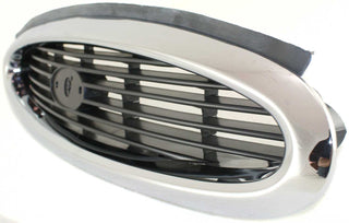 1998-2000 Ford Contour Grille, Chrome Shell/Black.