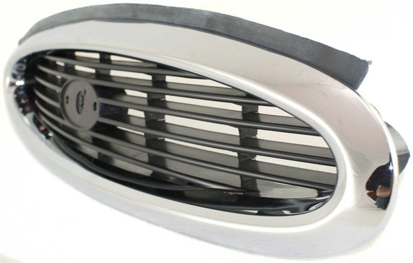 1998-2000 Ford Contour Grille, Chrome Shell/Black.