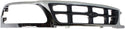 1997-1998 Ford F-150 Grille, Cross Bar, Chrome Shell/gray Insert.