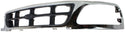 1997-1998 Ford F-150 Grille, Cross Bar, Chrome Shell/gray Insert.